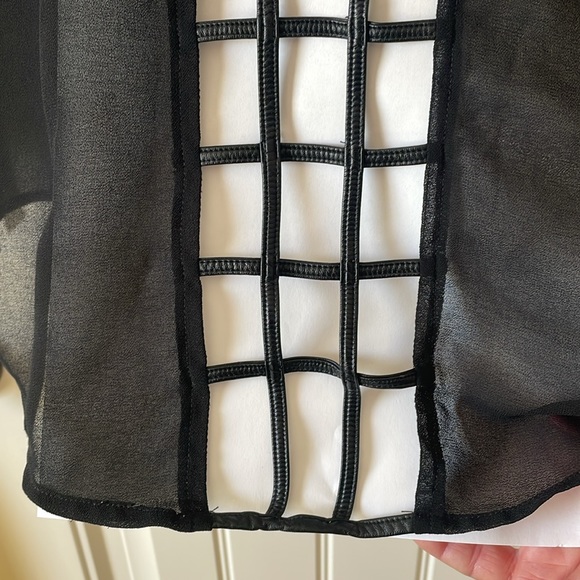 Xtaren M Black sheer sexy blouse - Picture 12 of 12